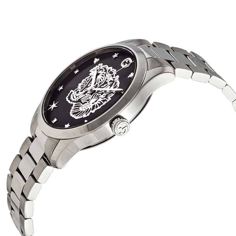 Gucci G-Timeless Quartz Black Dial Ladies Watch YA1264125