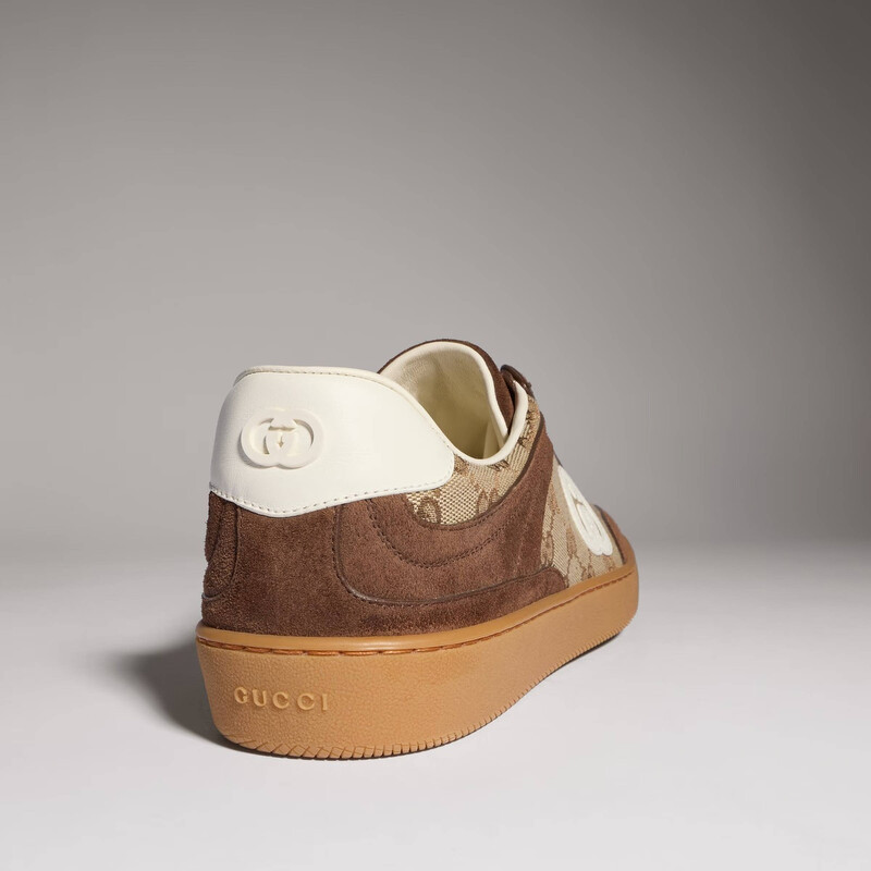 Gucci G75 Sneakers In Dark Brown Suede, Brand Size 9 ( US Size 9.5