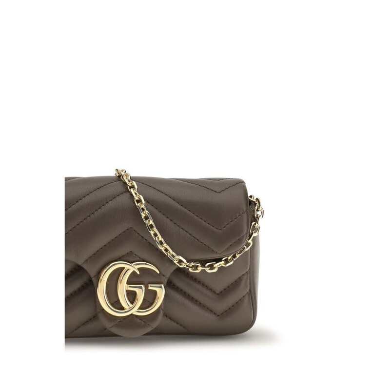 Gucci GG Marmont Shoulder Bag — Brown GU841290AAGUV2818BB