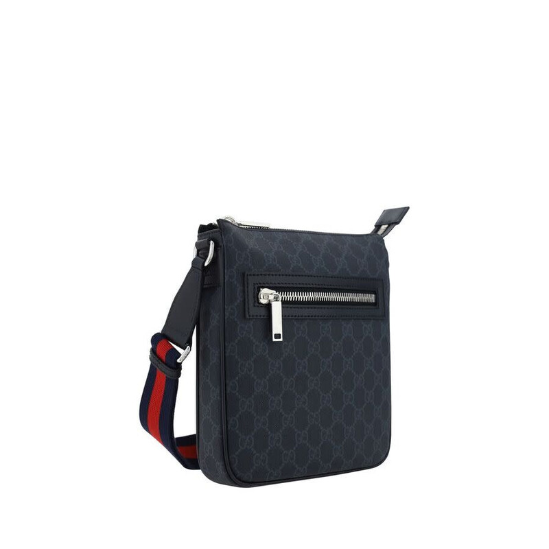 Gucci GG Supreme Print Shoulder Bag — Black GU792082FADJA1042BB