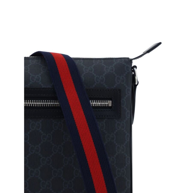 Gucci GG Supreme Print Shoulder Bag — Black GU792082FADJA1042BB
