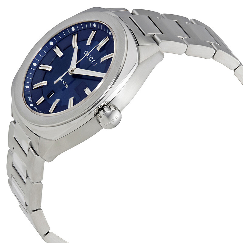 Gucci GG2570 Blue Dial Men's Watch YA142303 731903382398 - Watches