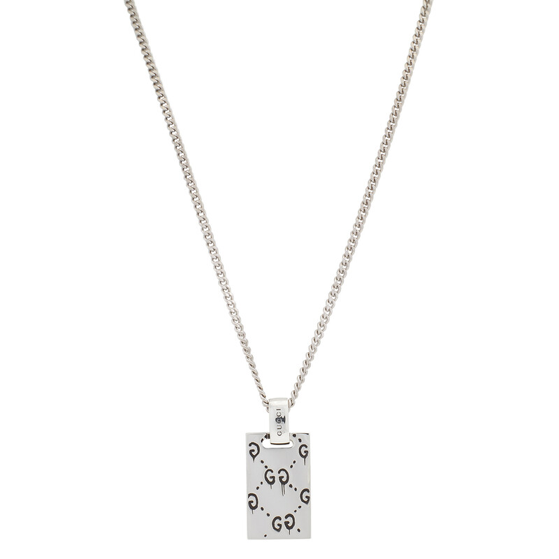 Gucci Ghost pendant necklace in silver YBB455315001 - Jewelry