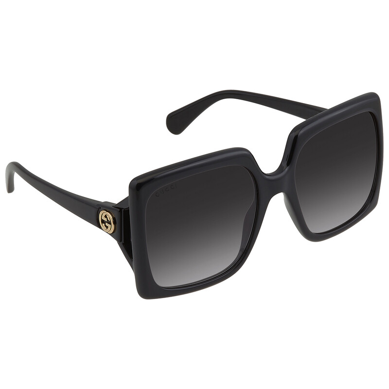 Gucci Grey Gradient Oversized Ladies Sunglasses GG0876S 001 60