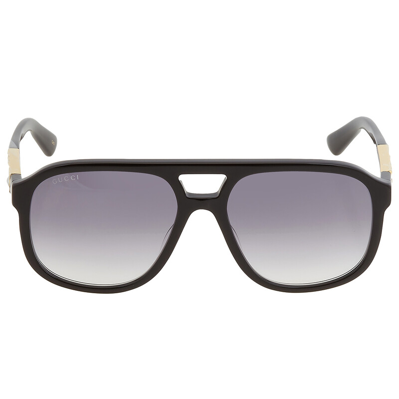 Gucci Gray Gradient Pilot Unisex Sunglasses GG1188S 002 58