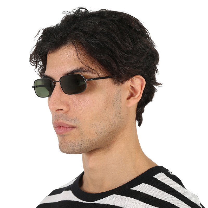 Gucci Green Rectangular Men's Sunglasses GG1457S 003 57