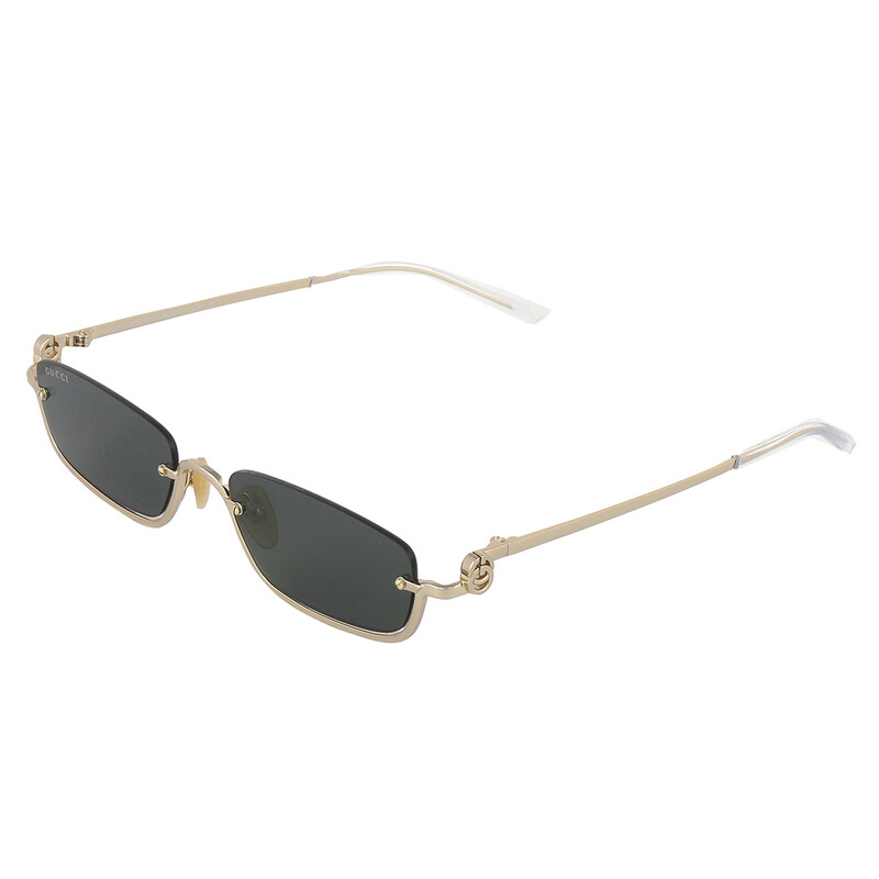 Gucci Green Rectangular Unisex Sunglasses GG1278S 002 55