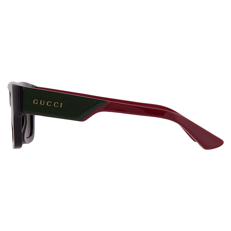 NWT Gucci GG1668S-005 Havana Green 52mm Sunglasses Gucci Gg1668s Men Havana Squared Sunglasses – Otticanet main image 4