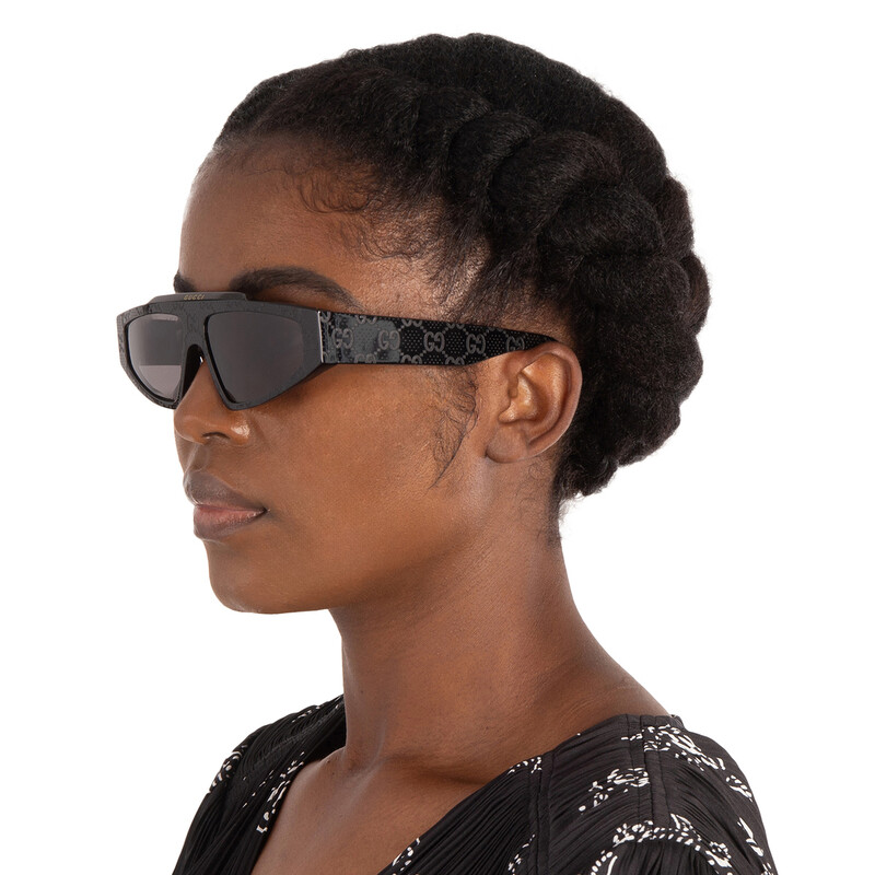 Gucci Grey Browline Unisex Sunglasses GG1591S 001 58 889652469089