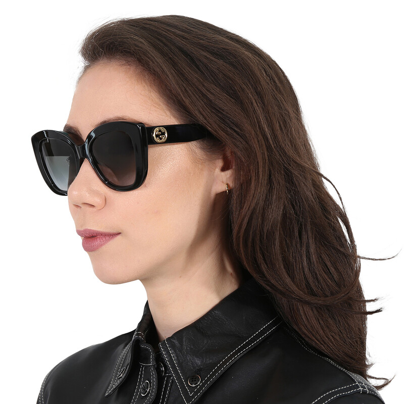 Gucci Grey Butterfly Ladies Sunglasses GG0327S 001 52 889652155777