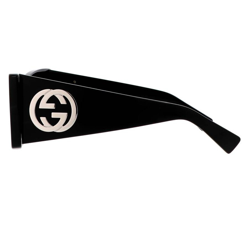 NEW GUCCI SUNGLASSES BLACK GREY WOMEN EYEWEAR GUCCI GG1842S 001 Gucci GG1842S 001 - Sunglasses for Woman - LookerOnline main image 4