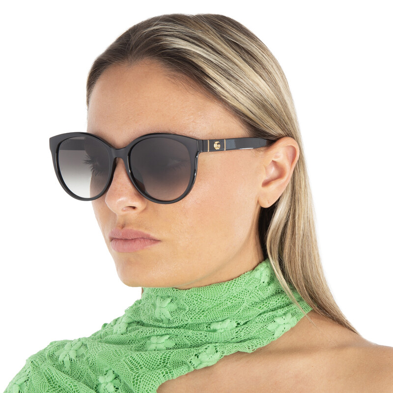 GUCCIサングラス　GG0636SK Gucci Grey Cat Eye Ladies Sunglasses GG0636SK 001 56 889652278896