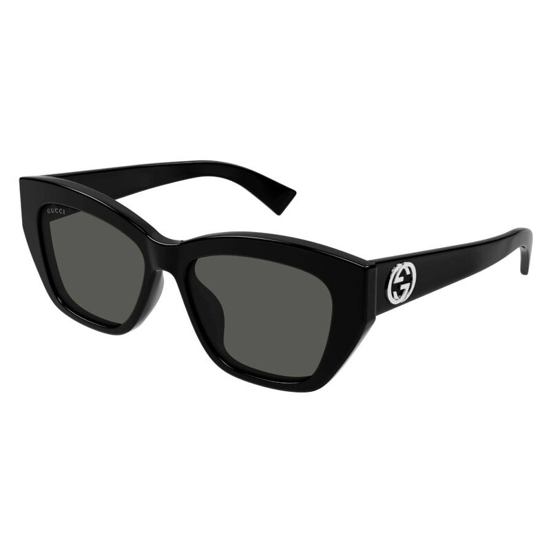 Gucci Grey Cat Eye Ladies Sunglasses 55 #265221G22B Cat eye sunglasses in dark grey | GUCCI® US main image 3