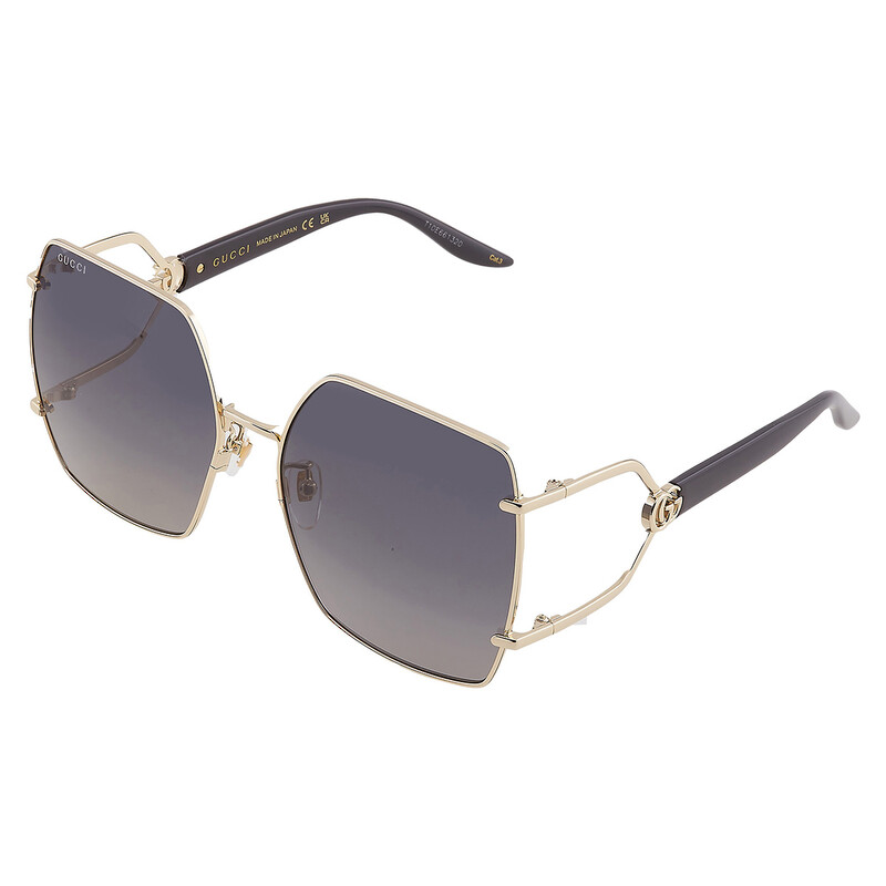 Gucci Grey Gradient Butterfly Ladies Sunglasses GG1564SA 001 61
