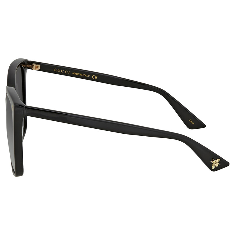 Gucci Grey Gradient Cat Eye Ladies Sunglasses GG0022S 001 57