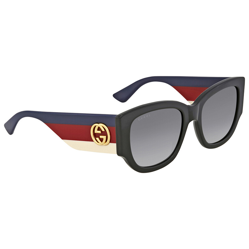 Gucci Grey Gradient Cat Eye Ladies Sunglasses GG0276S 001 53 