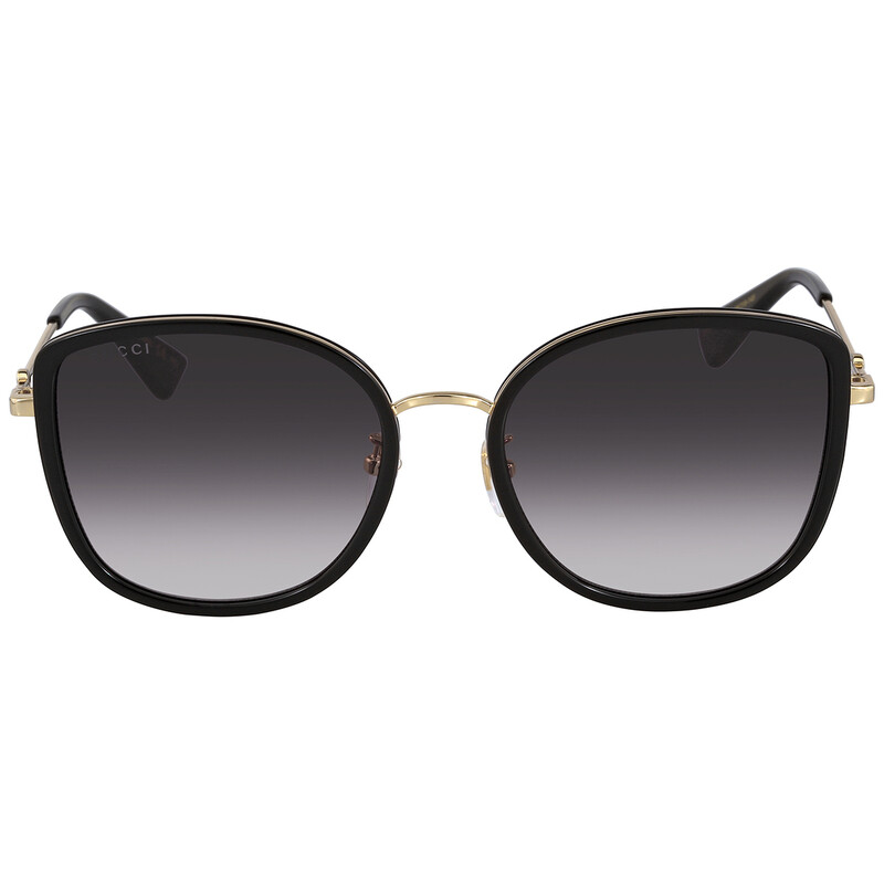 Gucci Grey Gradient Cat Eye Ladies Sunglasses GG0606SK 001 56
