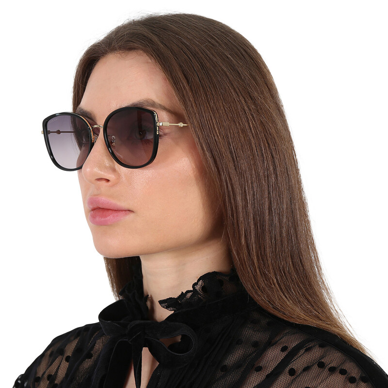 希少 GUCCI シェリーライン ゴーグル アーカイブ ストリート 裏原 Y2K Gucci® GG0606SK Cat-Eye Sunglasses - EuroOptica