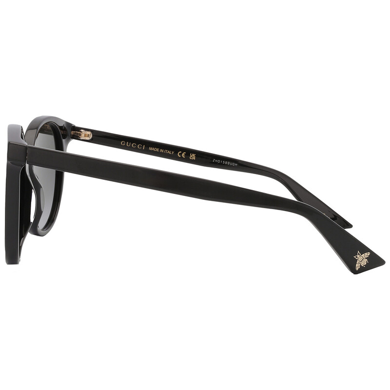 Gucci Grey Gradient Round Ladies Sunglasses GG0091S 001 52