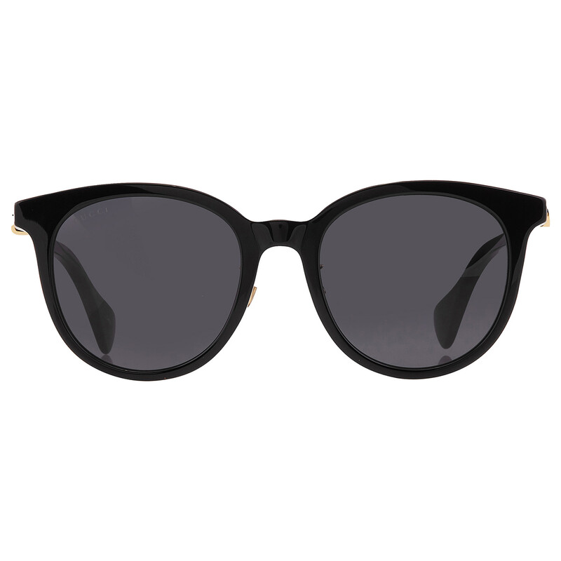 Gucci Grey Gradient Round Ladies Sunglasses GG1073SK 001 54