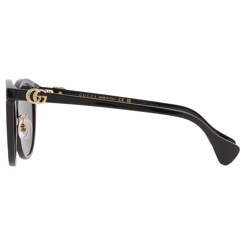Gucci Grey Gradient Round Ladies Sunglasses GG1073SK 001 54