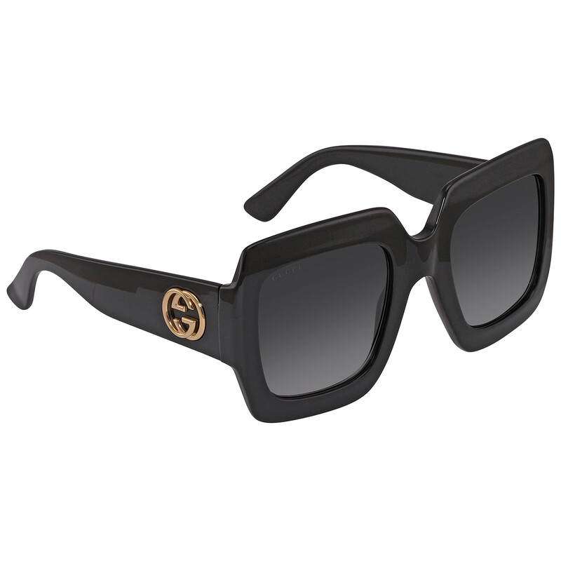 Gucci Grey Gradient Square Ladies Sunglasses GG0053SN 001 54  display picture 1