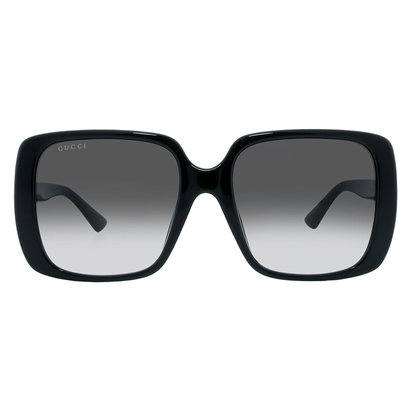 Gucci Grey Gradient Square Ladies Sunglasses GG0632SA 001 56