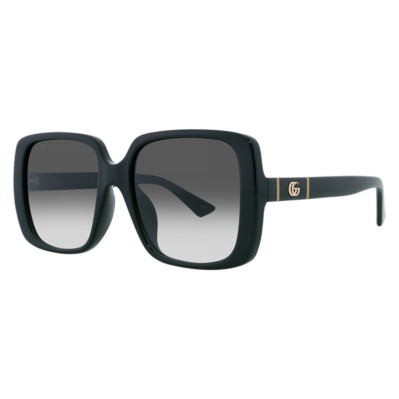 Gucci Grey Gradient Square Ladies Sunglasses GG0632SA 001 56