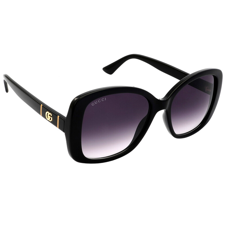 Gucci Grey Gradient Square Ladies Sunglasses GG0762S 001 56  display picture 1