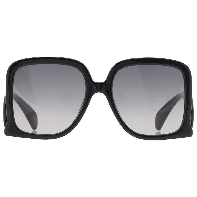 Gucci Grey Gradient Square Ladies Sunglasses GG1326S 001 58