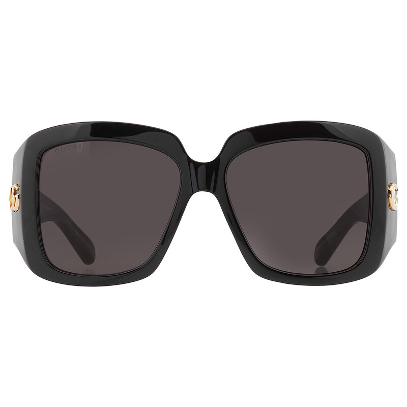 Gucci Grey Ladies Square Sunglasses GG1402S 001 55  display picture 3