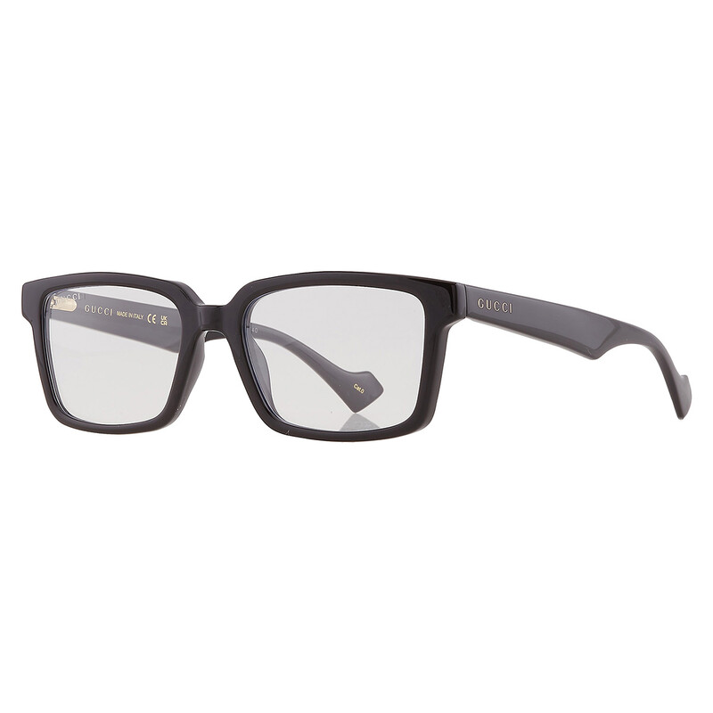 Gucci Grey Logo Clip-On Rectangular Men's Sunglasses GG1543S 001
