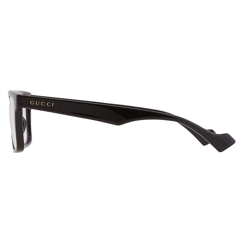 Gucci Grey Logo Clip-On Rectangular Men's Sunglasses GG1543S 001