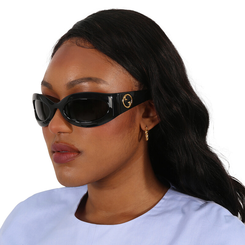 Gucci Grey Mask Ladies Sunglasses GG1247S 001 60 889652398457