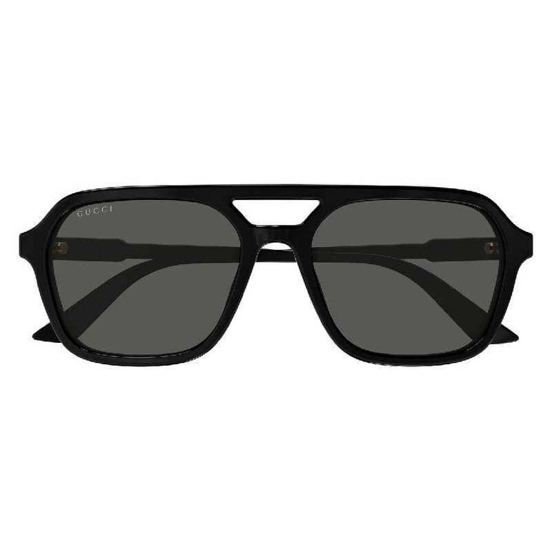 Gucci Grey Navigator Men's Sunglasses GG1823SA 001 57 889652526386