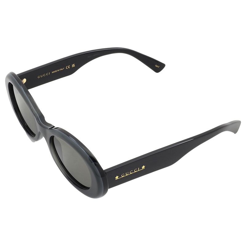 Gucci Grey Oval Ladies Sunglasses GG1587S 001 52 889652467740