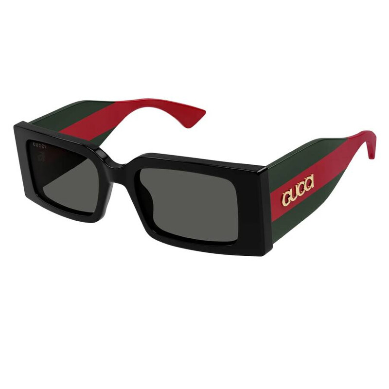 Gucci Grey Rectangular Ladies Sunglasses GG1860S 001 52