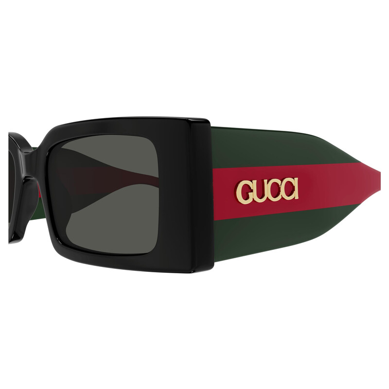 Gucci Grey Rectangular Ladies Sunglasses GG1860S 001 52