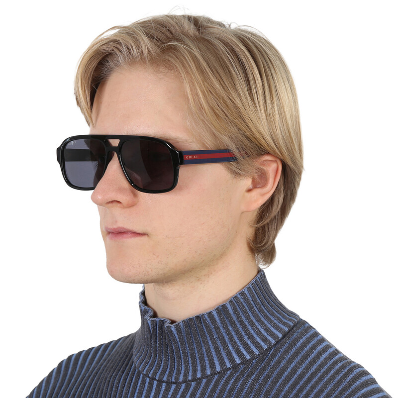Gucci Grey Pilot Men's Sunglasses GG0925S 001 58 889652325729
