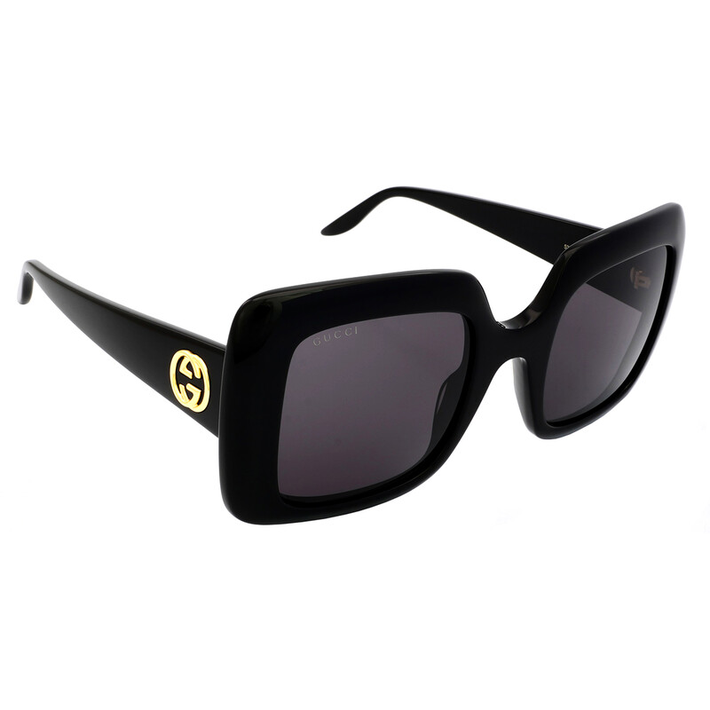 Gucci Grey Rectangular Ladies Sunglasses GG0896S 001 52