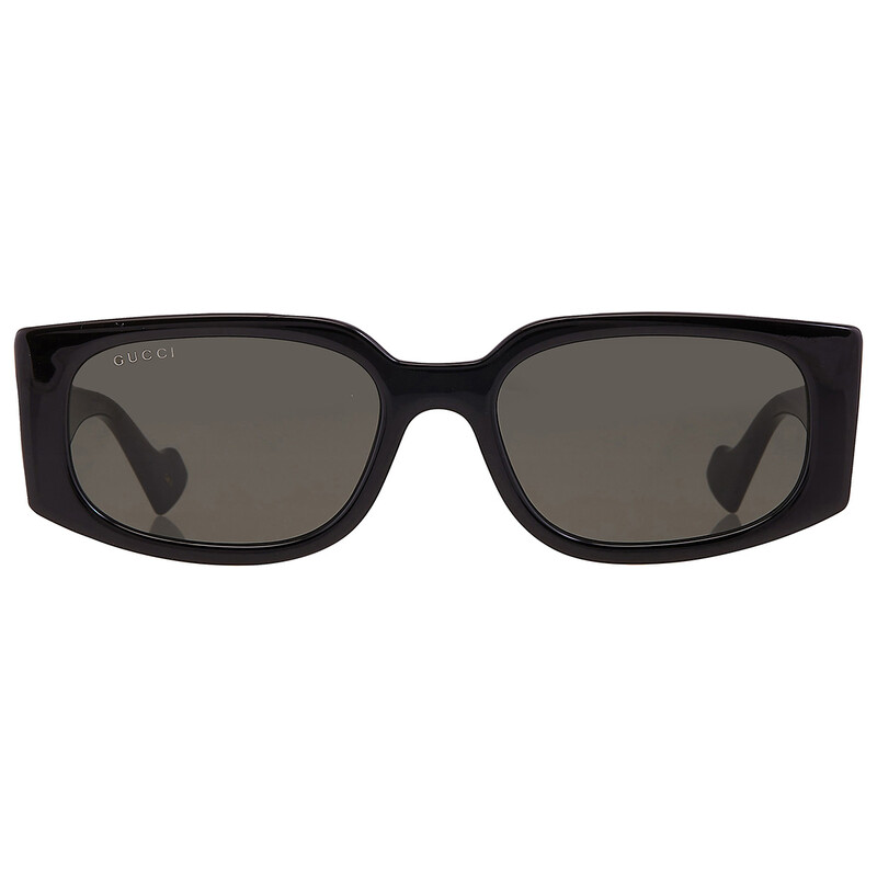 Gucci Grey Rectangular Ladies Sunglasses GG1534S 001 55