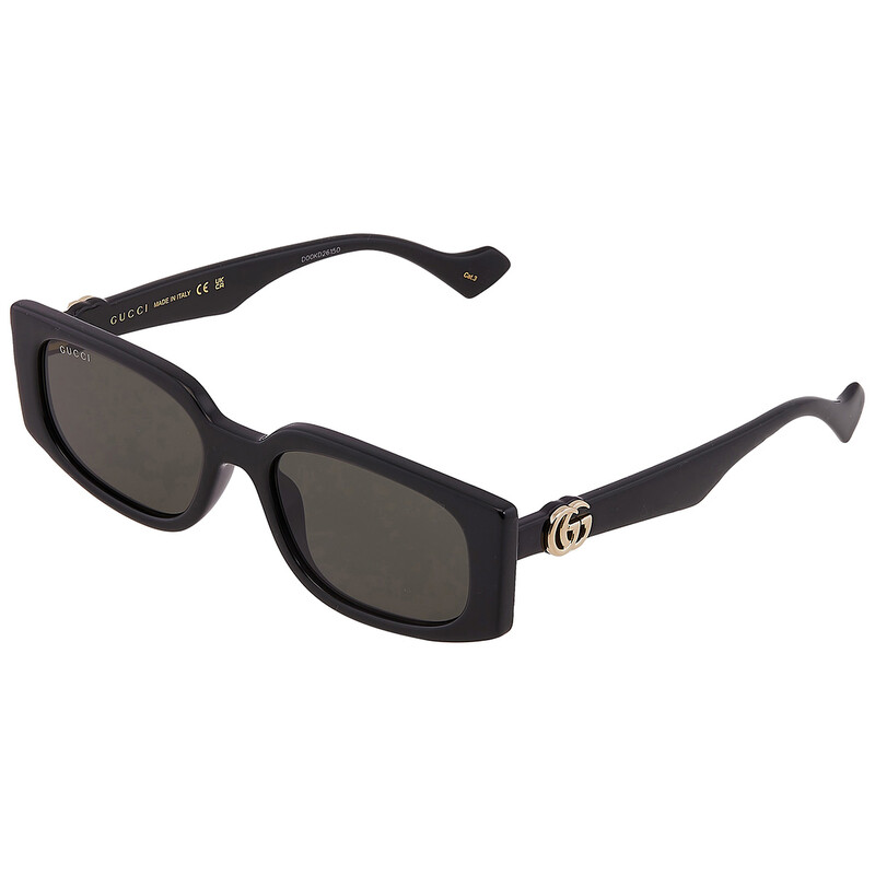 Gucci Grey Rectangular Ladies Sunglasses GG1534S 001 55
