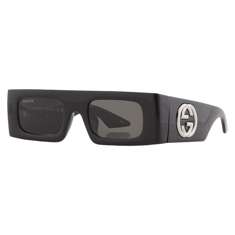 Gucci Grey Rectangular Ladies Sunglasses GG1646S 001 49