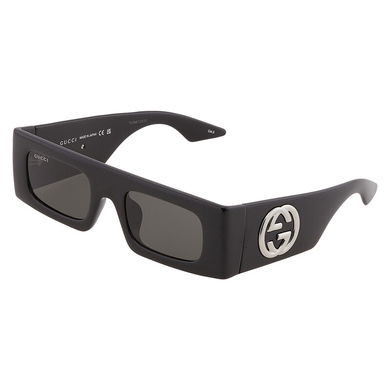 Gucci Grey Rectangular Ladies Sunglasses GG1646S 001 49