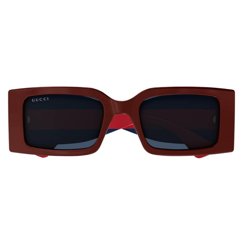 Gucci Grey Rectangular Ladies Sunglasses GG1860S 003 52