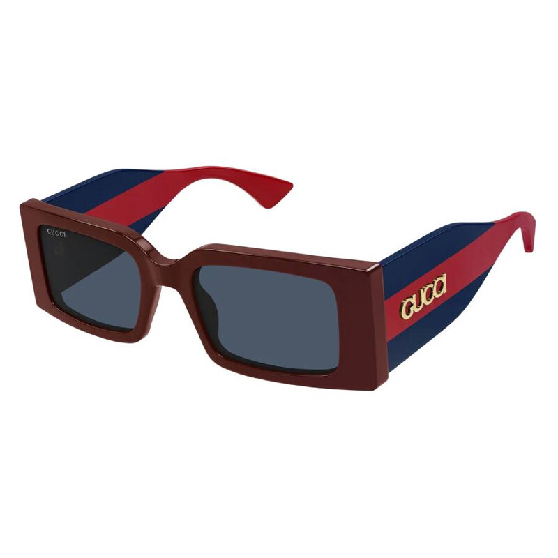 Gucci Grey Rectangular Ladies Sunglasses GG1860S 003 52