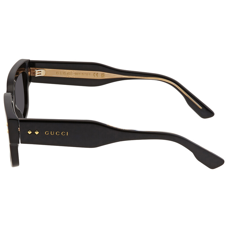 Gucci Grey Rectangular Men's Sunglasses GG1218S 001 56