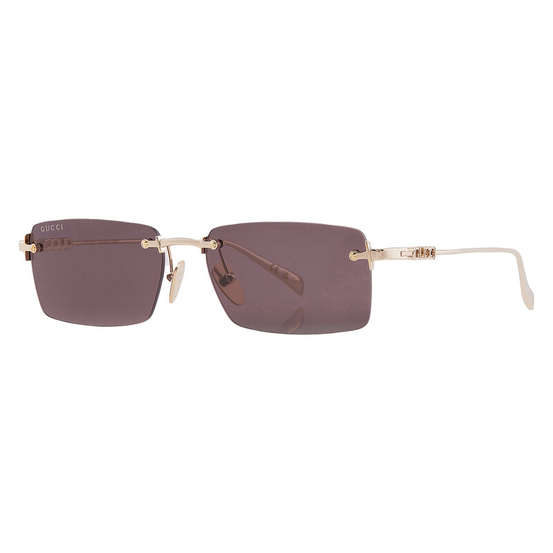 Gucci Grey Rectangular Men's Sunglasses GG1941S 001 56