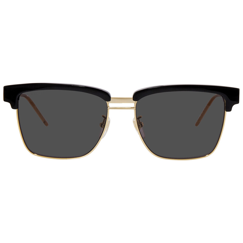 Gucci Grey Rectangular Sunglasses GG0603S 001 56 889652255415