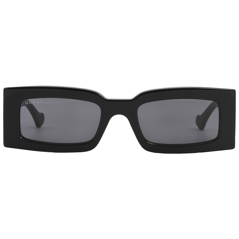 Gucci Grey Rectangular Sunglasses GG1425S 001 53 889652440415